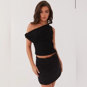 Peppermayo Marissa linen one shoulder top NWOT